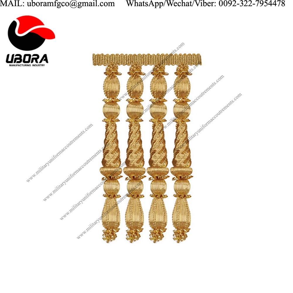 Entrefino gold brother fringes fringe tassel high quality ceremonial decoration Beaded high quality